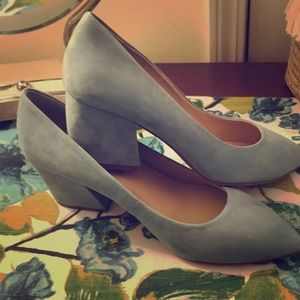 Botkier Light Blue Suede Heels. 2”